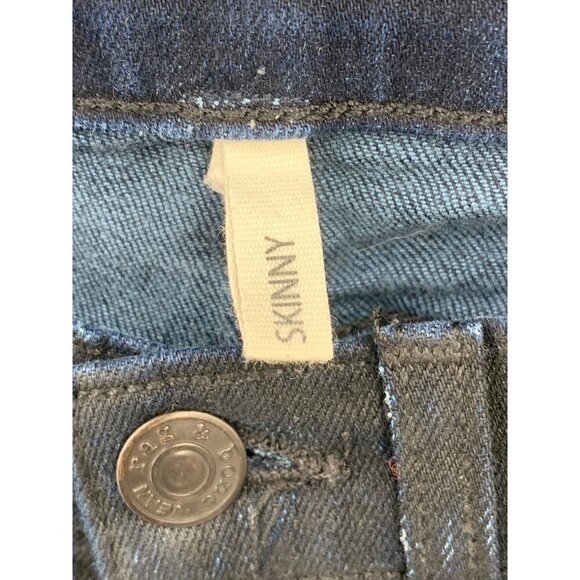 Rag & Bone Skinny Jeans Darkpool (Deep Indigo) Size 25 W1502K520 - Picture 2 of 6